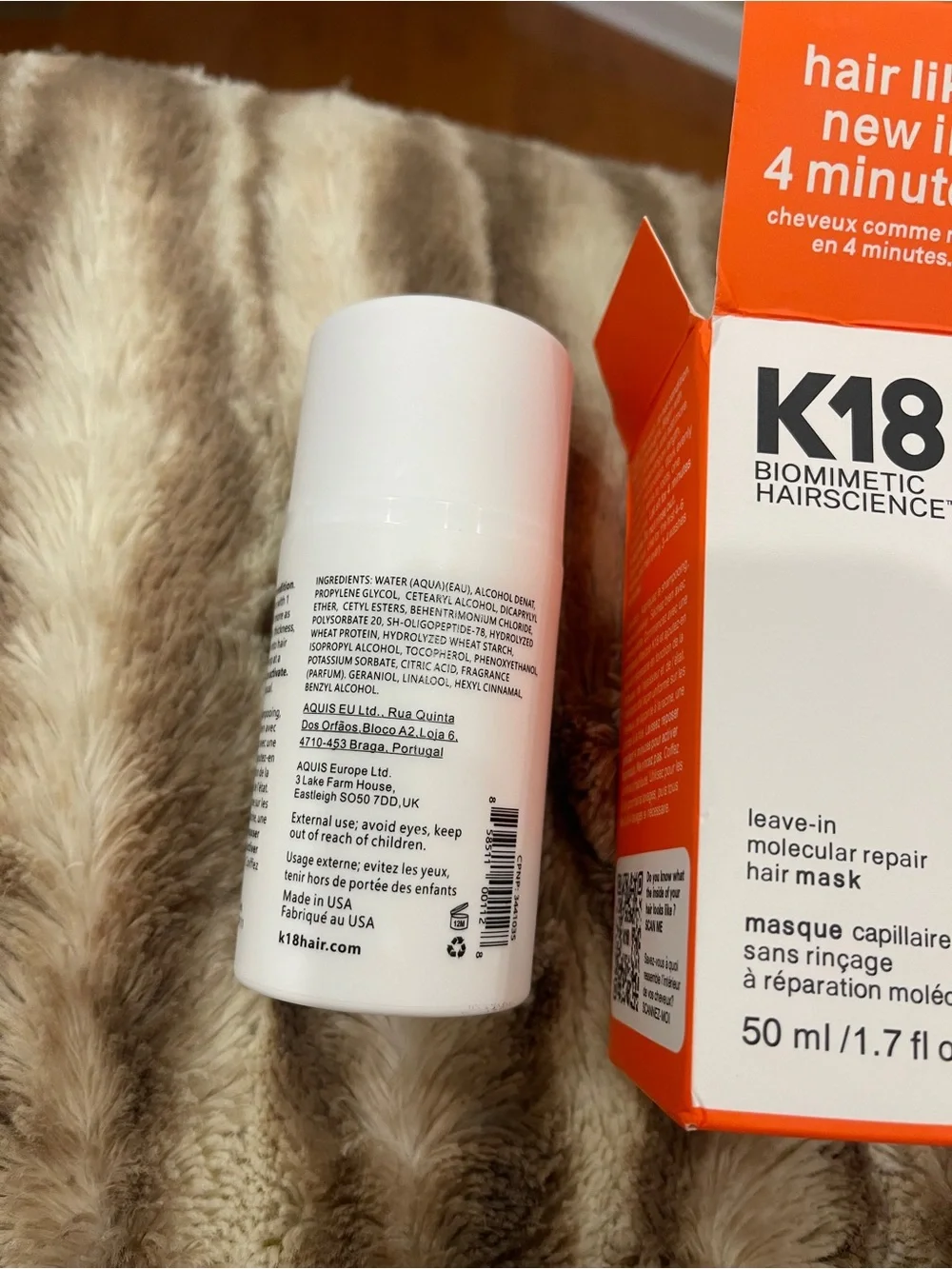 K18 full-size leave-in molecular repair hair mask NEW